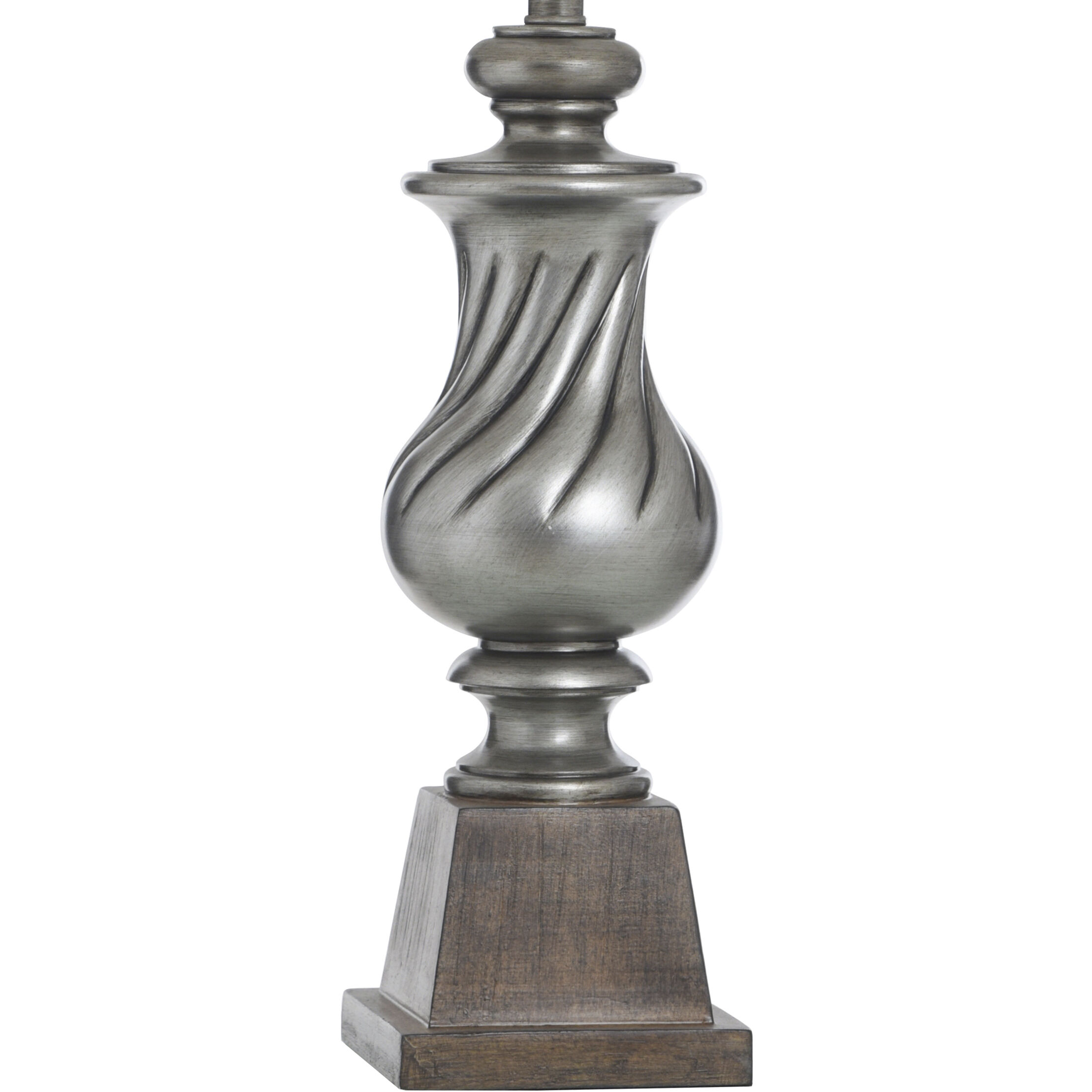 Worthby 32 inch 150.00 watt Dark Silver Table Lamp Portable Light