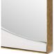 New Moon White Mirrored Wall Decor