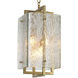 Solara 4 Light 12.4 inch Vintage Brass and Handblown Glass Pendant Ceiling Light