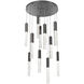 Axis LED 30 inch Graphite Multi-Pendant Ceiling Light