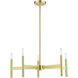 Copenhagen 5 Light 25 inch Satin Brass Chandelier Ceiling Light