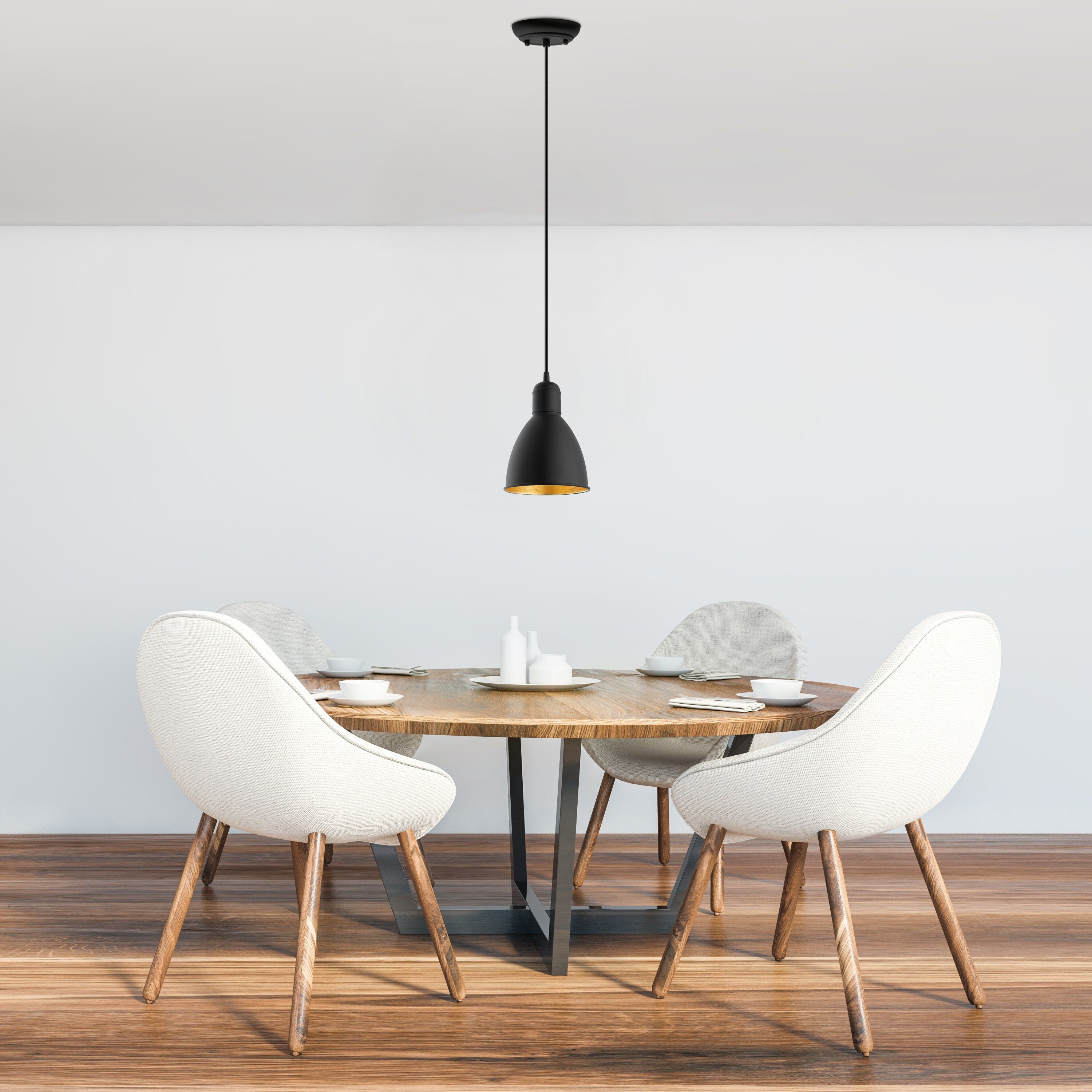 Priddy 2 1 Light 6.1 inch Black and Gold Mini Pendant Ceiling Light