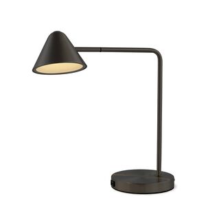Cove 19 inch Matte Black Desk Lamp Portable Light
