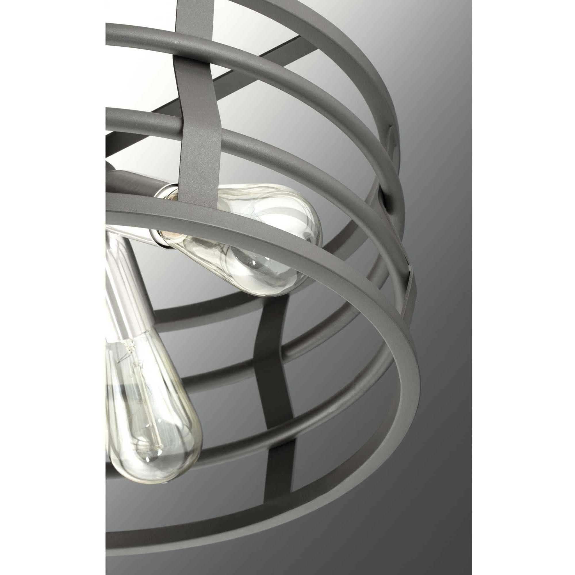Remix 4 Light Graphite Pendant Ceiling Light, Design Series
