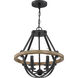 Bartlett 4 Light 16 inch Earth Black Pendant Ceiling Light