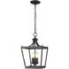 Kennedy 3 Light 10 inch Matte Black Chandelier Ceiling Light