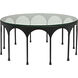 Achille 37 X 37 inch Matte Black Coffee Table