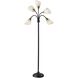 Sophia 67 inch 60.00 watt Black with Antique Brass Accents Floor Lamp Portable Light, Simplee Adesso