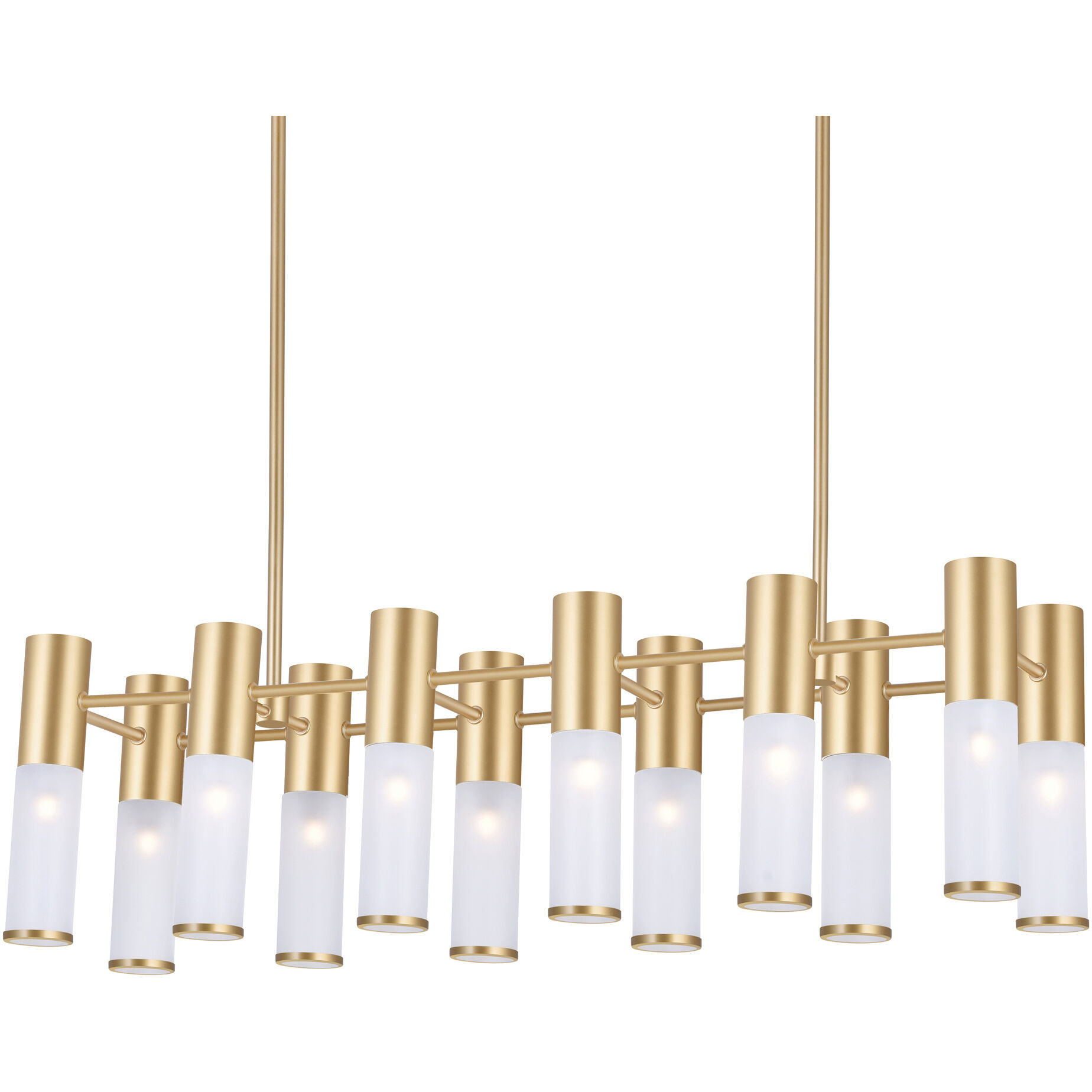 Pipes LED 32 inch Brass Island/Pool Table Light Ceiling Light