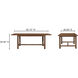 Arden 82.7 X 40 inch Brown Dining Table