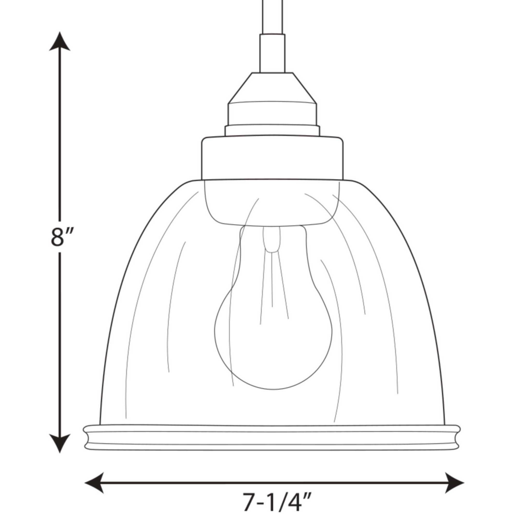 Saluda 1 Light 7 inch Antique Bronze Mini-Pendant Ceiling Light