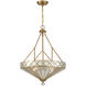 Emerald 4 Light 20 inch Warm Brass Pendant Ceiling Light