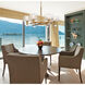 Hanover 6 Light 32 inch Warm Brass Chandelier Ceiling Light, Essentials