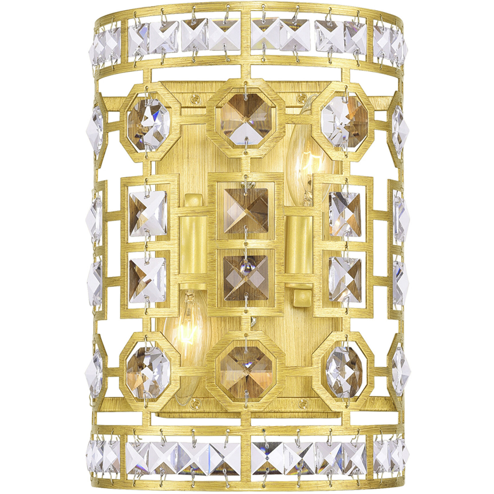 Belinda 2 Light 8 inch Champagne Wall Light