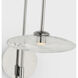 Ian K. Fowler Calvino LED 7.5 inch Polished Nickel Arched Single Sconce Wall Light