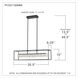 Dazzle LED 36 inch Matte Black Island Light Ceiling Light