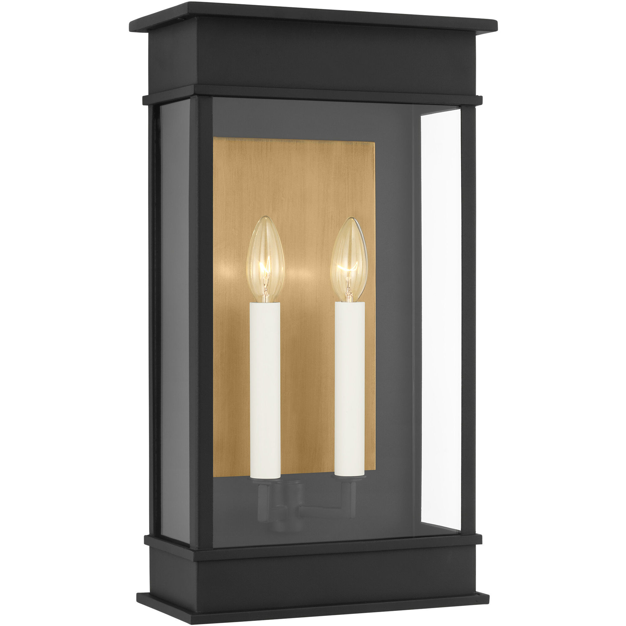 C&M by Chapman & Myers Cupertino 2 Light 22.75 inch Textured Black Outdoor Wall Lantern