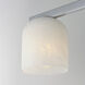 Scoop 4 Light 46 inch Polished Chrome Linear Pendant Ceiling Light in Marble