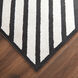Optika 36 X 24 inch Black/White Rug in 2 x 3