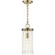 Elizabeth 1 Light 6 inch Antique Brass Mini Pendant Ceiling Light