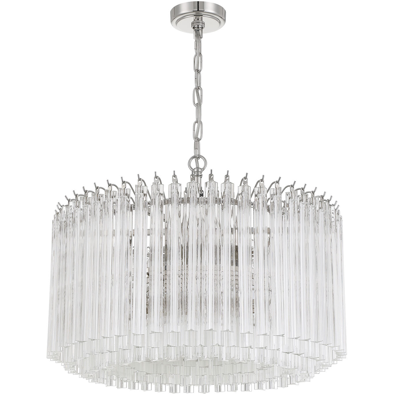 Lofton 7 Light 24 inch Polished Nickel Chandelier Ceiling Light