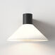 Conic 1 Light 9.33 inch Matte Black Bathroom Wall Light