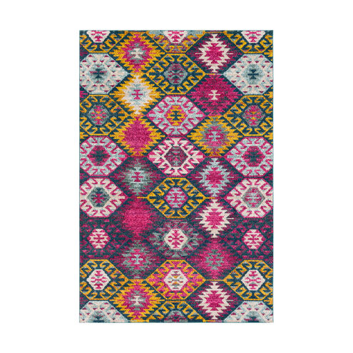 Anika 36 X 24 inch Blue and Blue Area Rug, Polypropylene