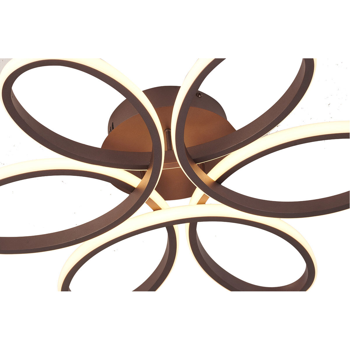 Canada LED 22 inch Satin Coffee Flush Mount Ceiling Light