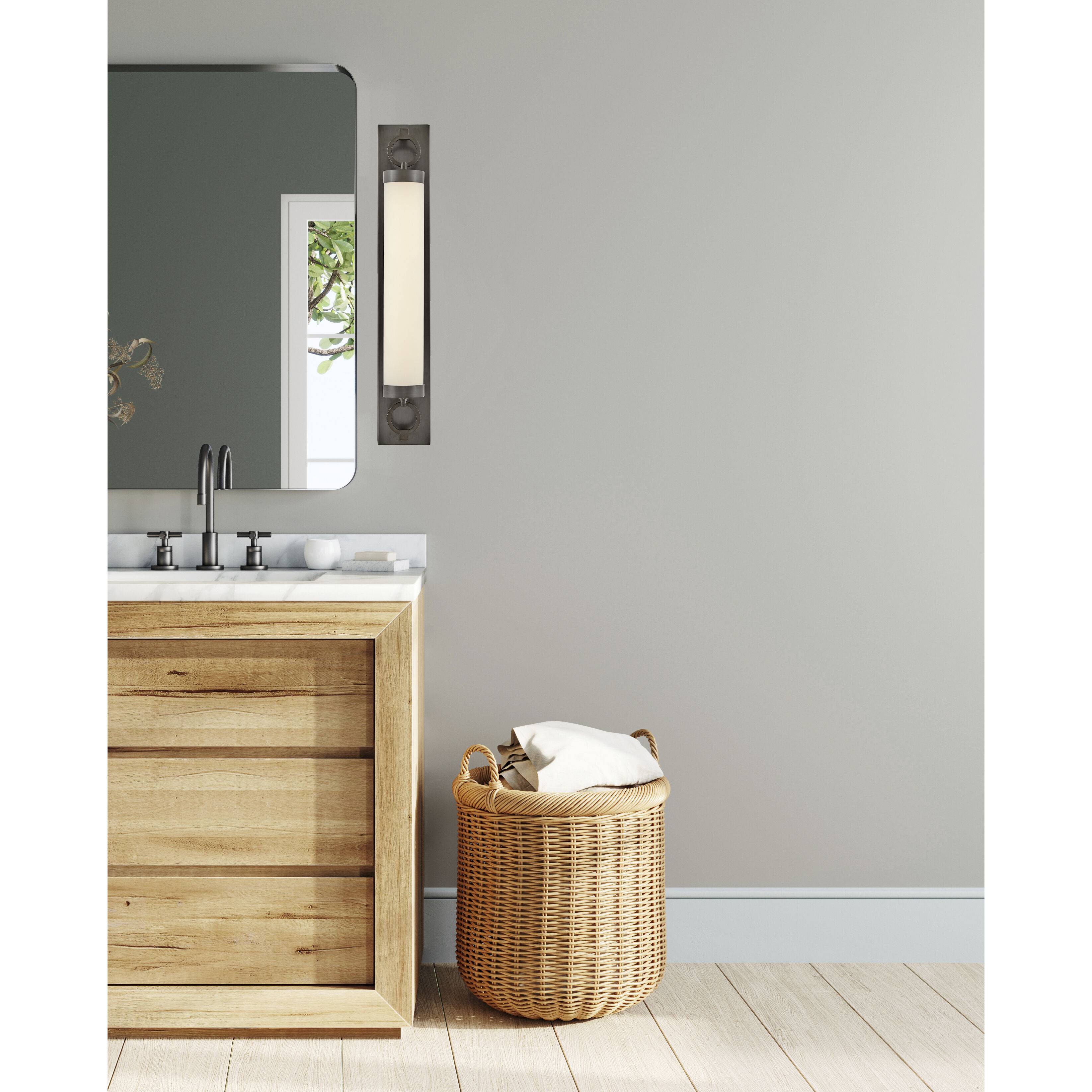 Lisa McDennon Baylor LED 30 inch Black Oxide Bath Light Wall Light, Linear, Sconce