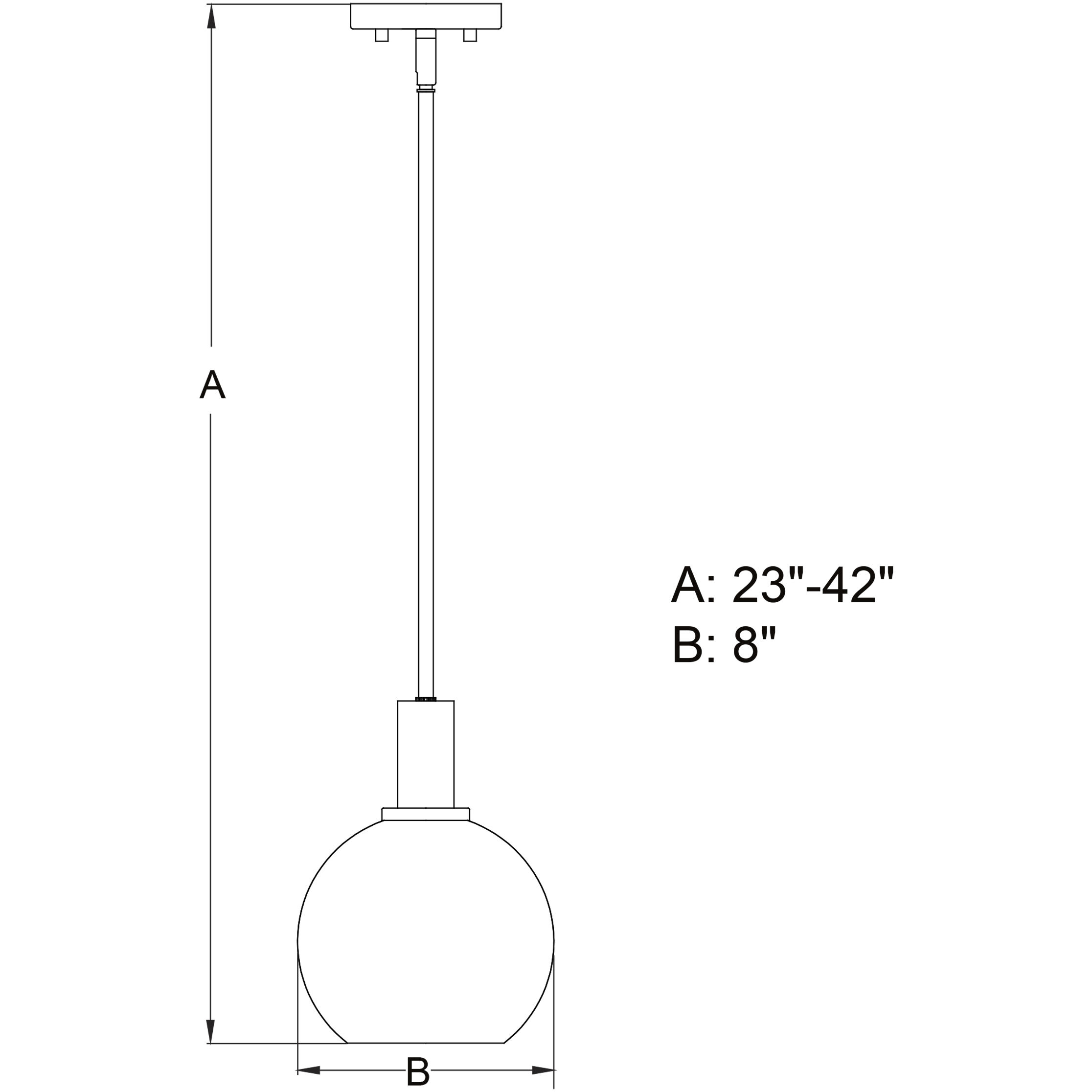 Marshall LED 8 inch Matte Black Mini Pendant Ceiling Light