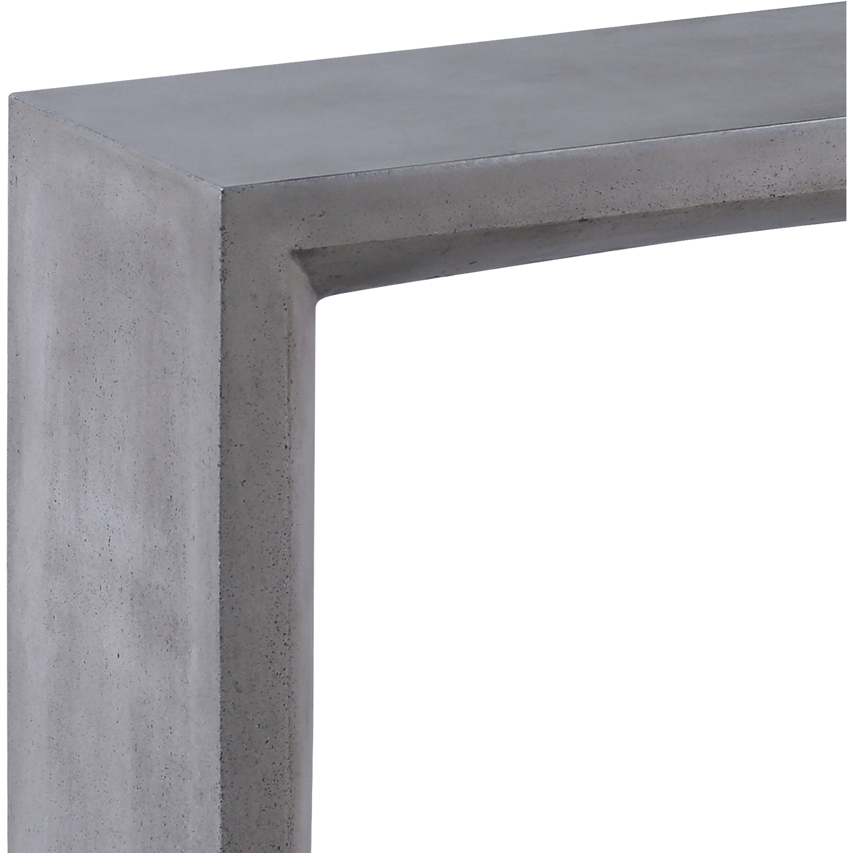 Chamfer 55.25 X 15.75 inch Polished Concrete Console Table