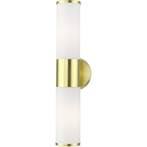 Lindale 2 Light 4 inch Satin Brass Vanity Sconce Wall Light