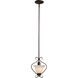 Laredo II 1 Light 8 inch Antique Bronze Mini Pendant Ceiling Light