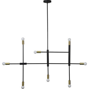 Reegler 8 Light 54.5 inch Black Pendant Ceiling Light