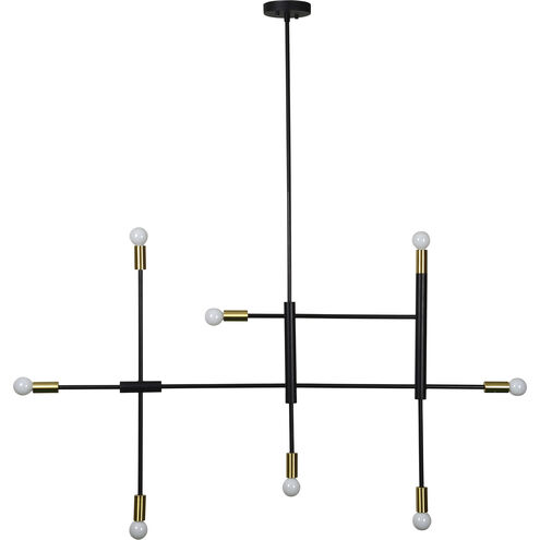 Reegler 8 Light 54.5 inch Black Pendant Ceiling Light