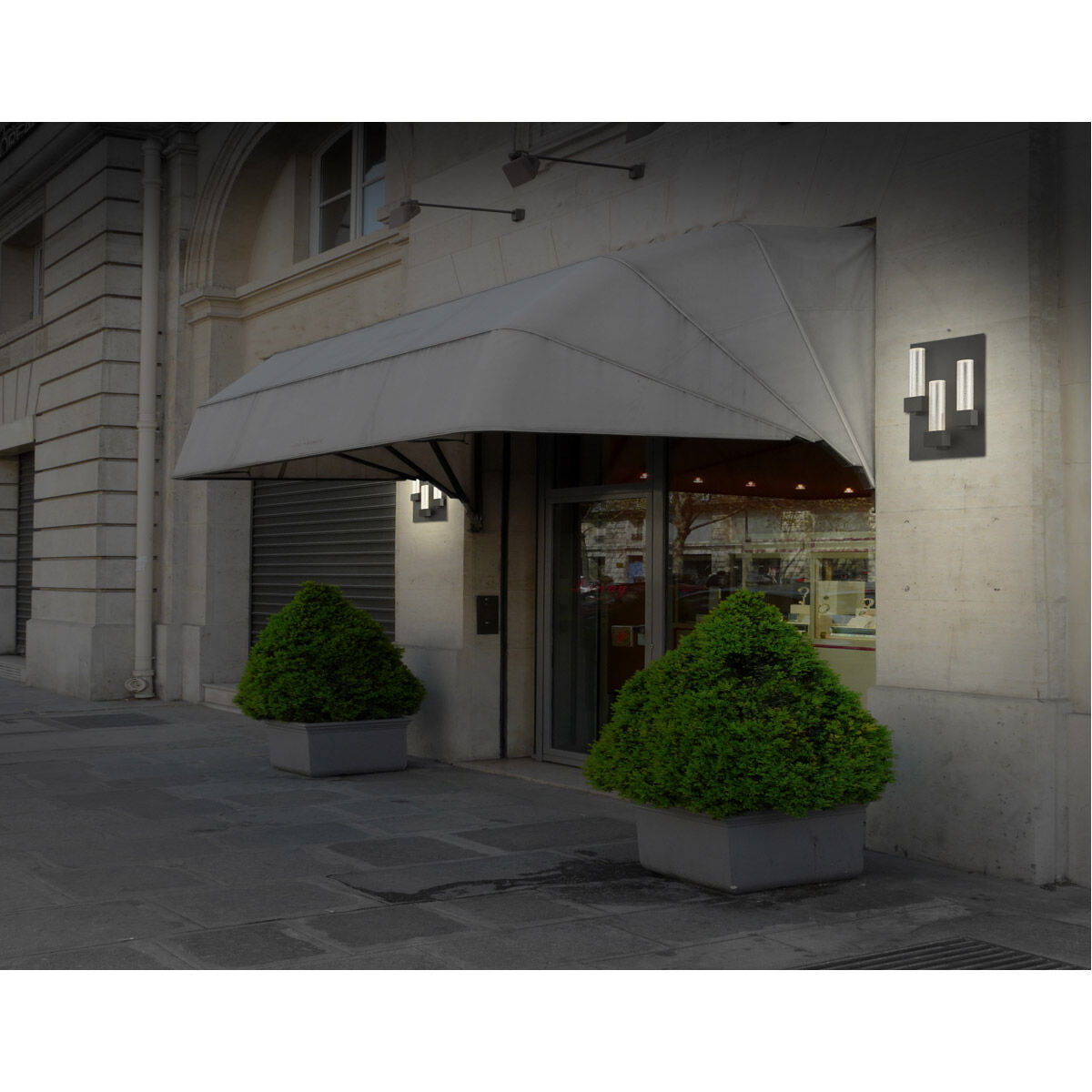 Solato LED 18 inch Black Outdoor Wall Sconce