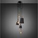 Hooked 6.0 LED 8.27 inch Graphite / Brass Pendant Ceiling Light, Mix