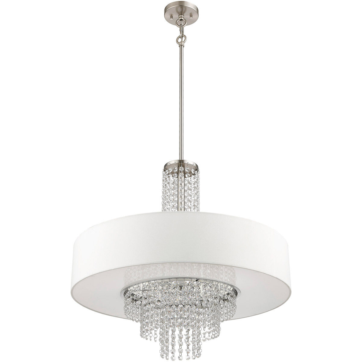 Carlisle 5 Light 25 inch Brushed Nickel Pendant Ceiling Light