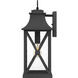 Ellerbee 1 Light 21 inch Mottled Black Outdoor Wall Lantern, Large