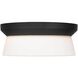 Skirt LED 11 inch Sand Black Flush Mount Ceiling Light