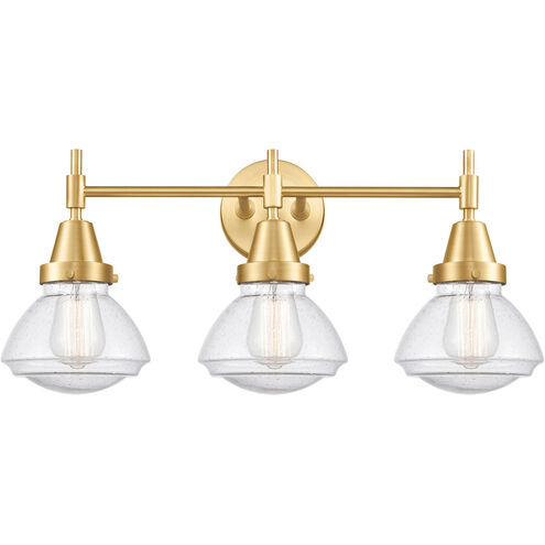 Caden 3 Light 25 inch Satin Gold Bath Vanity Light Wall Light