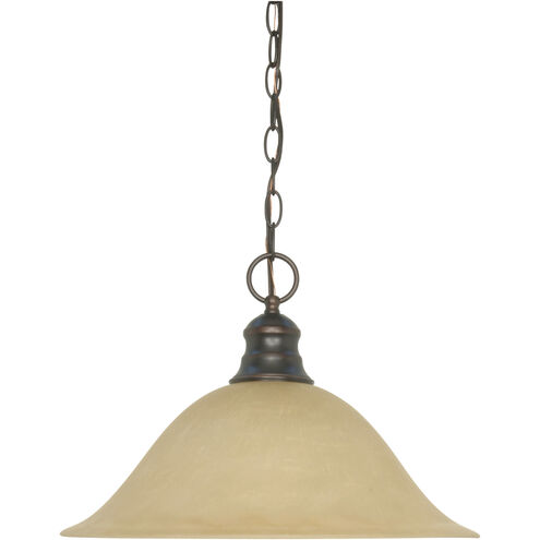 Empire 1 Light 16 inch Mahogany Bronze Dome Pendant Ceiling Light