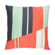 Lina 20 X 20 inch Bright Orange and Charcoal Throw Pillow