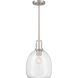 Orbis 1 Light 10 inch Brushed Nickel Mini Pendant Ceiling Light