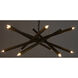 Ikram 12 Light 34 inch Antique Brass Chandelier Ceiling Light, Small