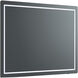 Compact 48 X 48 inch Black LED Lighted Mirror, Vanita by Oxygen