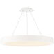 Corso LED 42.5 inch White Pendant Ceiling Light in 43in, dweLED