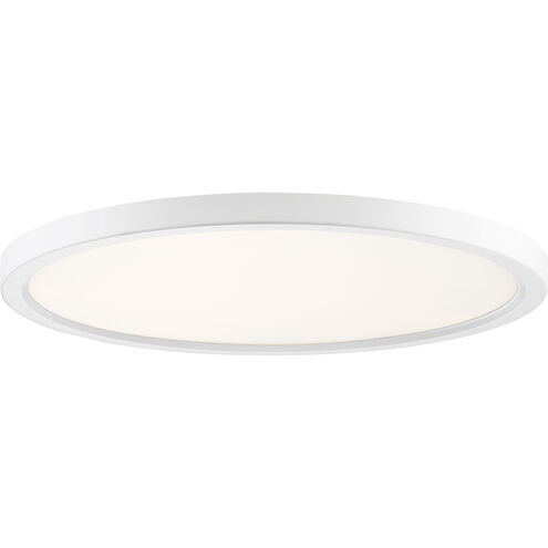 Quoizel Outskirt LED 20 inch Fresco Flush Mount Ceiling Light in White Lustre OST1720W - Open Box