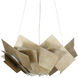 Artiste 3 Light 33 inch Silver Leaf Chandelier Ceiling Light