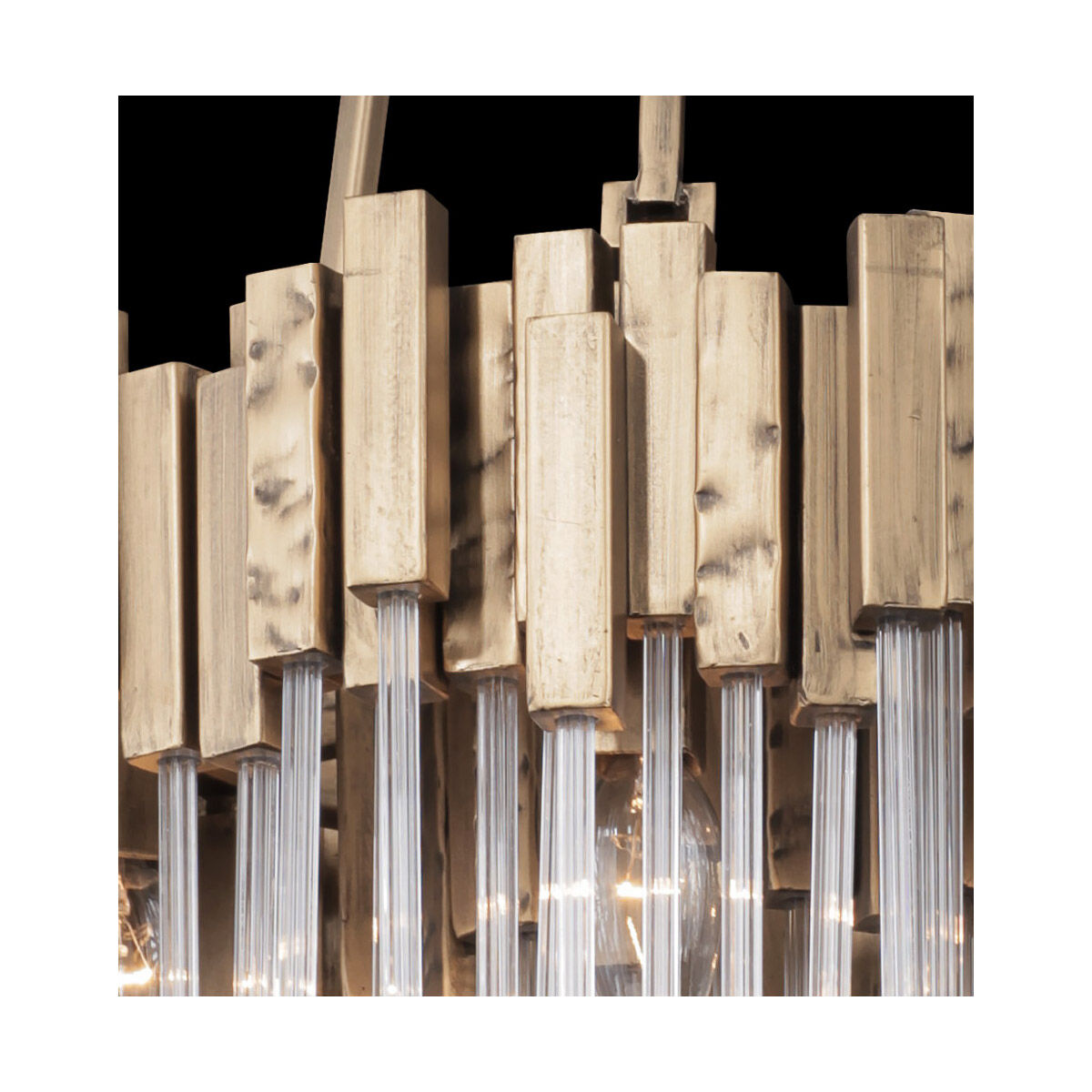 Matrix 6 Light 18.5 inch Havana Gold Pendant Ceiling Light